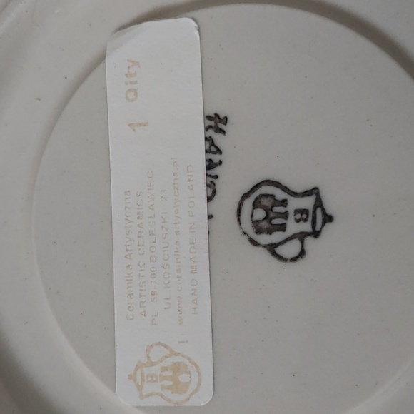 Hand made polish teacup and matching saucer - Picture 3 of 4